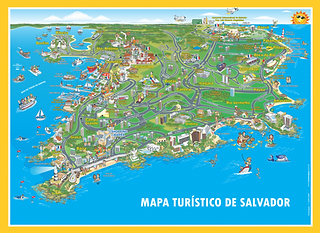 Mapa turístico de Salvador