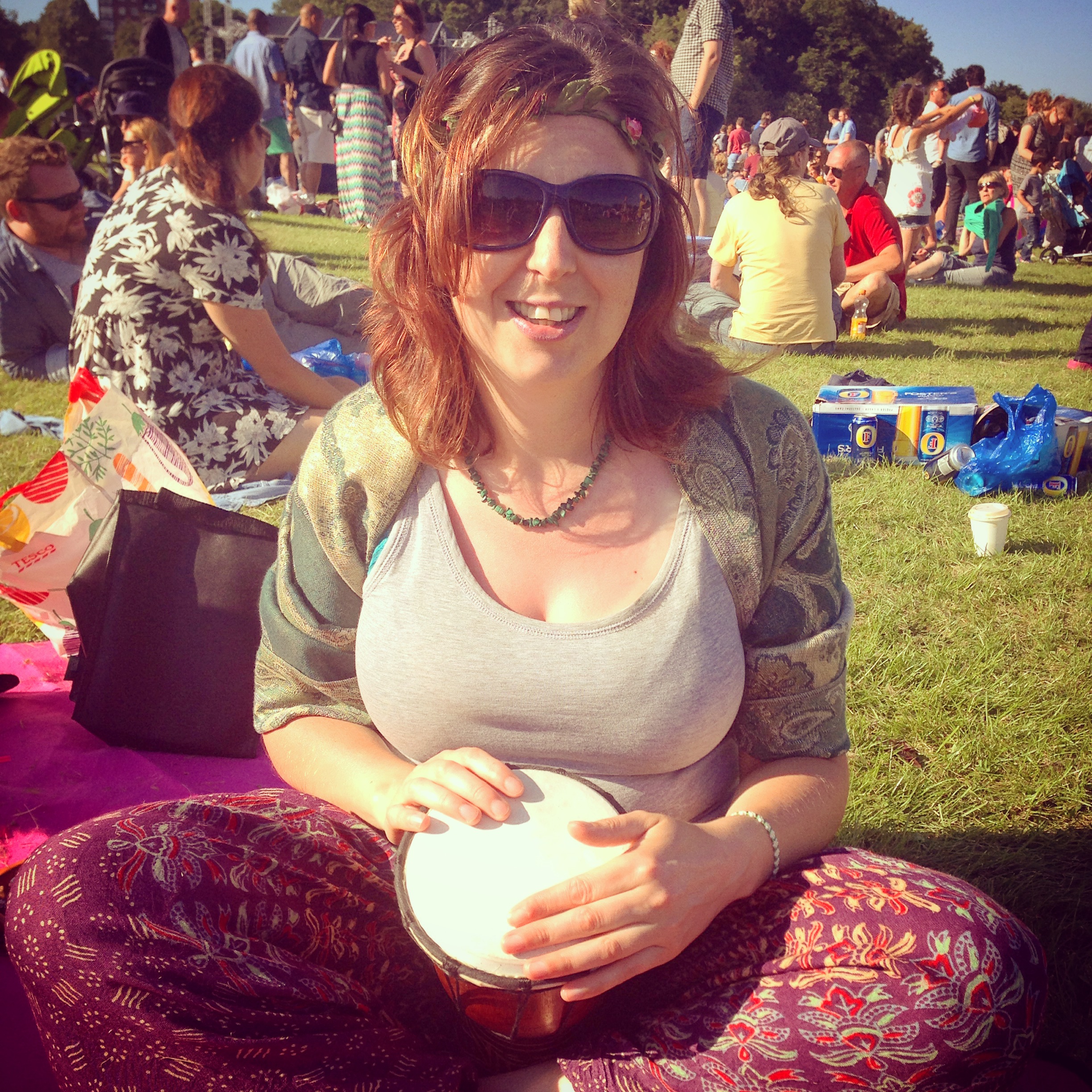 At Africa Oyè with my djembe