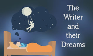 Illustration of someone sleeping and dreaming