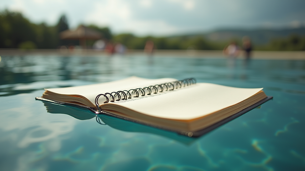 Vue en plongée d'un carnet de notes avec un plan de gestion du stress