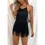 Thumbnail: Black tassel romper 