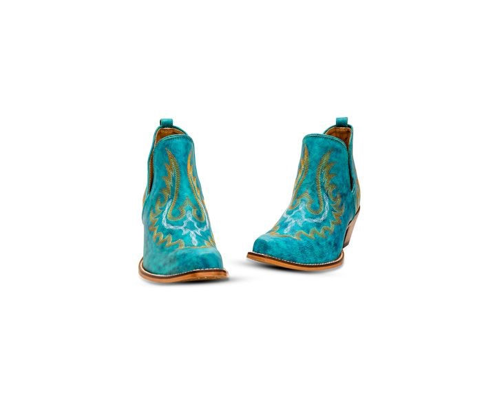 Thumbnail: WESTERLY WESTERN LEATHER BOOTIES
