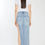 Thumbnail: Kancan curved denim maxi skirt 