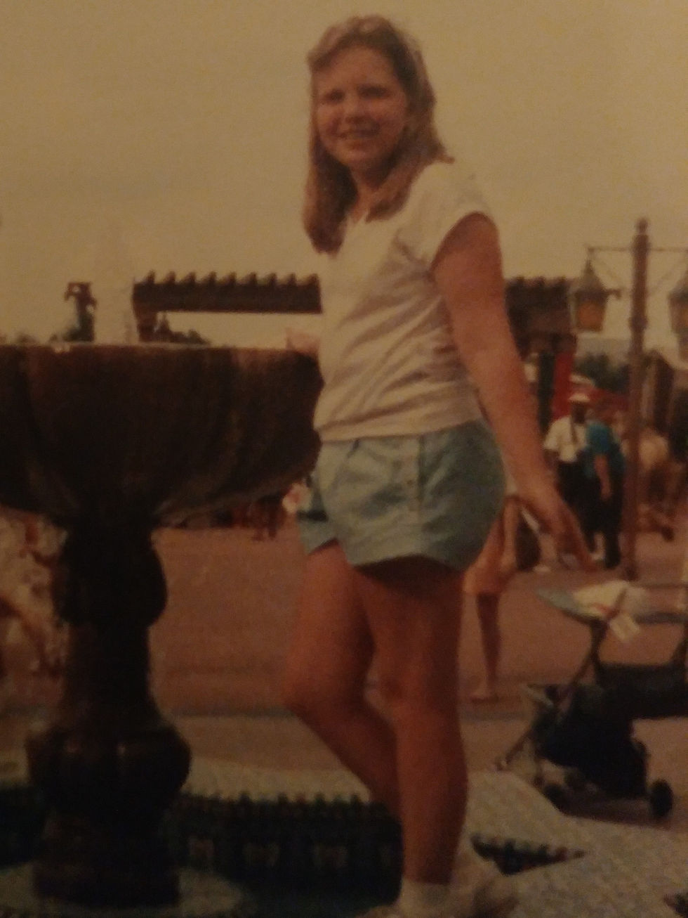 A picture of Amy English in 1986