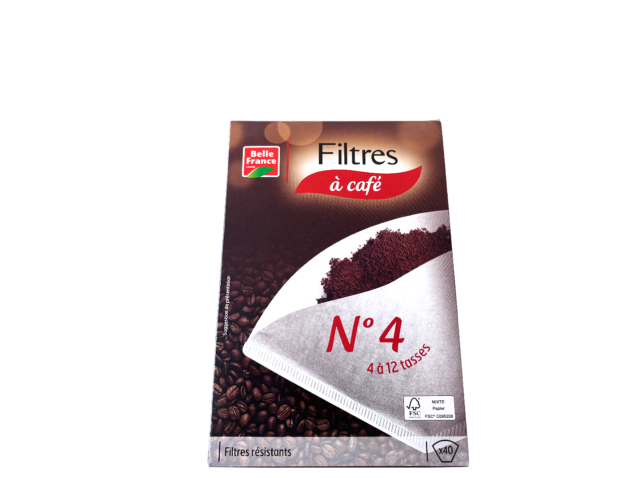 Filtre a cafe n°4 x 40 pces (1 pce)