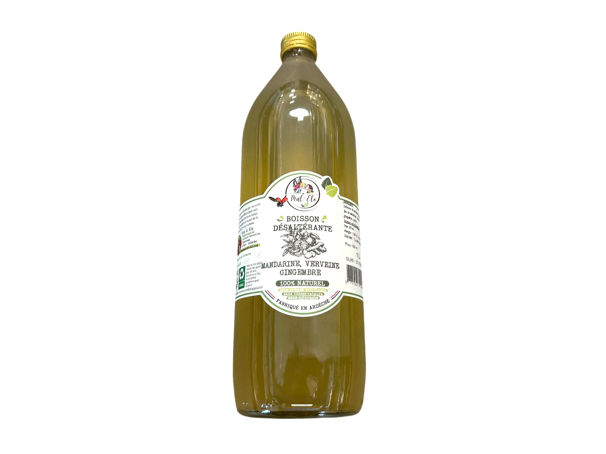 boisson mandarine verveine Mat et Elo 330 ml (1 btl)