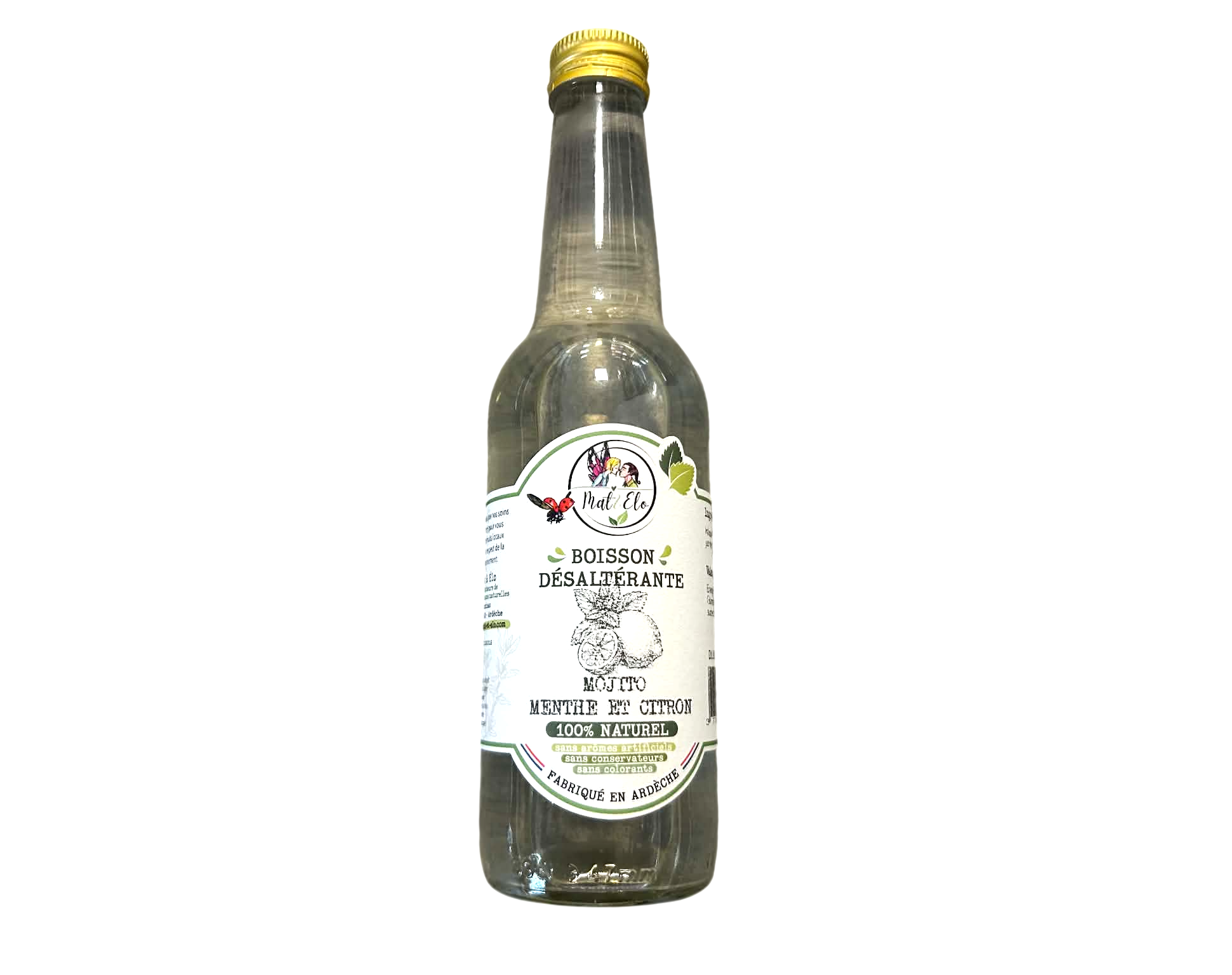 boisson menthe citron Mat et Elo 330 ml (1 btl)