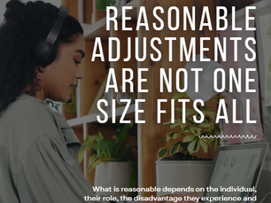 Reasonable Adjustments: Reasonable for Whom, in Which Role, and in What Context?