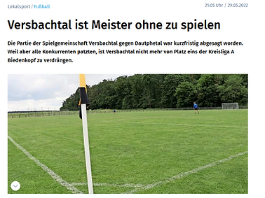 SG Versbachtal Aufstieg