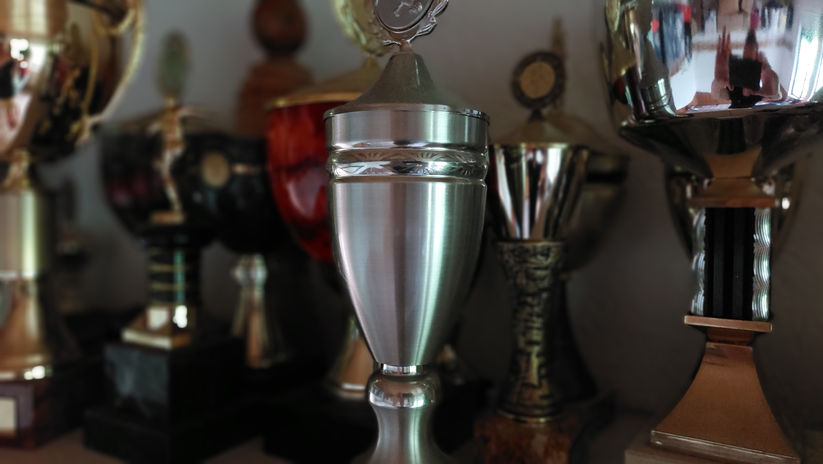 Pokale des TSV Weipoltshausen.
Fußball Lohra.