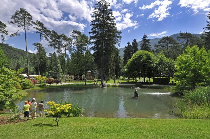 vista parco delle terme di Comano