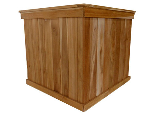 Cube Teak Planter Boxes (15% OFF) | Diamond Tropical Hardwoods