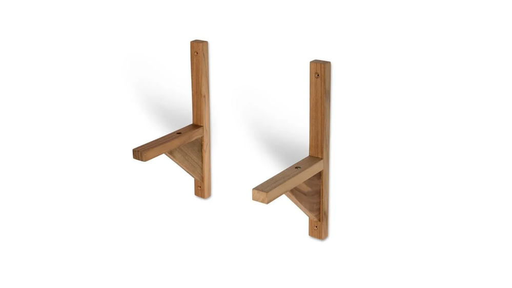 teak window box support brackets