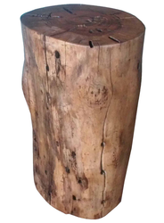 Wooden stool, natural wood grain. 48" x 6" x 1/8" Teak Veneer, Yacht Decking, Sanded, All Heartwood, Kiln D, Diamond Tropical Hardwoods
