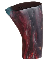 Mahogany heel block for guitar, angled, red and black grain (25% OFF) Diamond Tropical Hardwoods