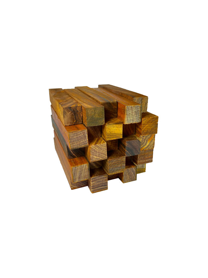 Cube of Highly Figured Mahogany Lumber ready for woodworking projects. Diamond Tropical Hardwoods.