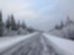 Vägen mellan Kiruna och Karesuando