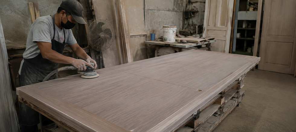 sanding process