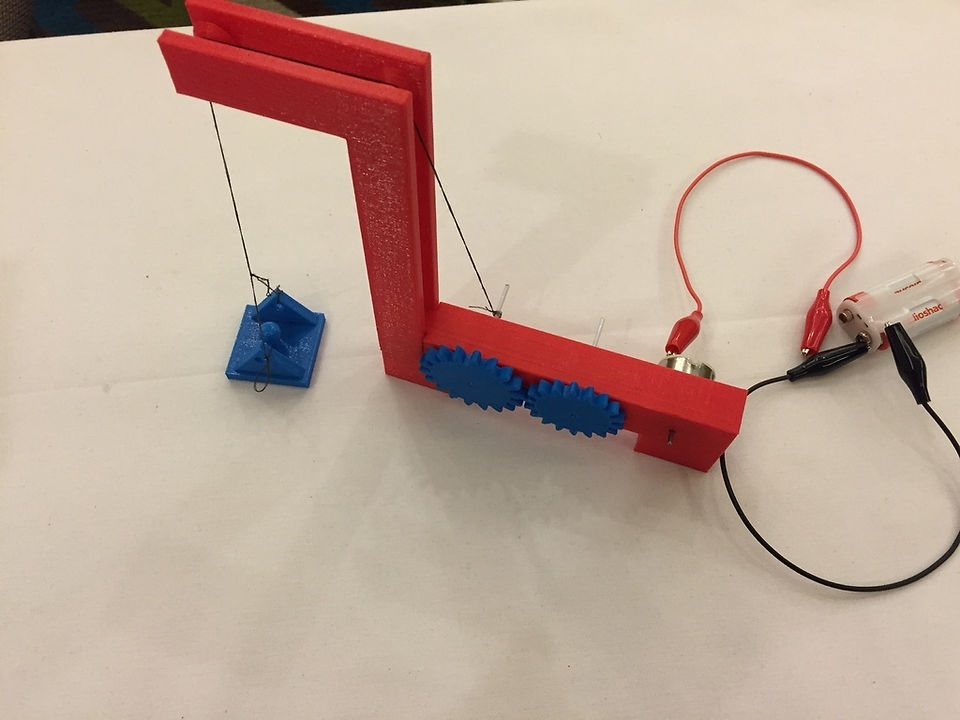 ELEVADOR es un modelo para impresión 3D FDM excelente para explicar el funcionamiento de un elevador de manera didáctica.