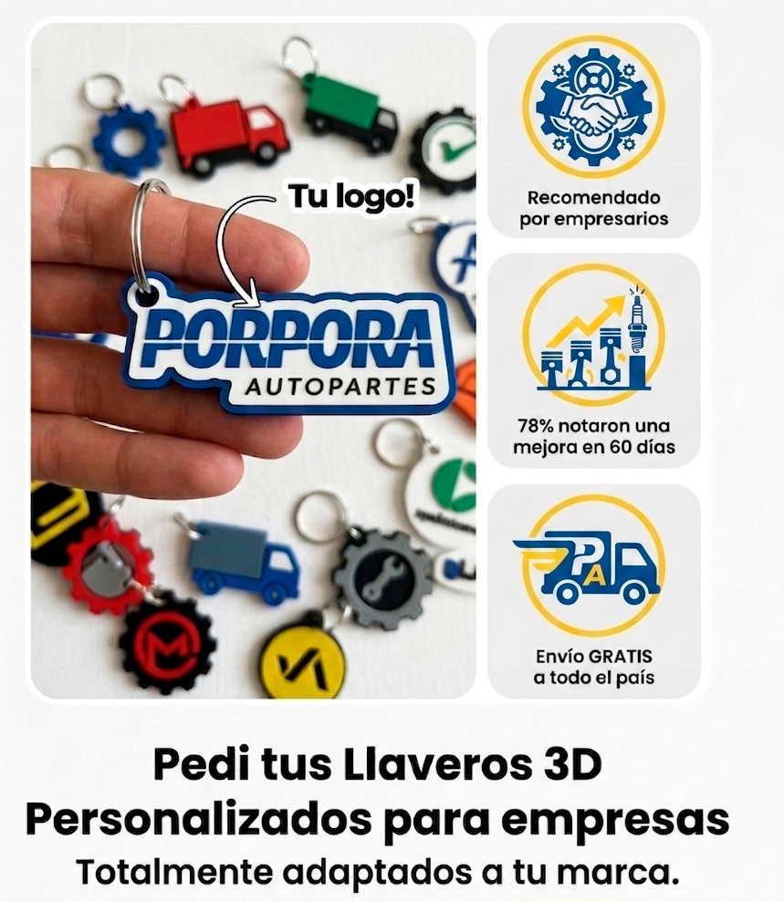 Llaveros empresariales personalizados