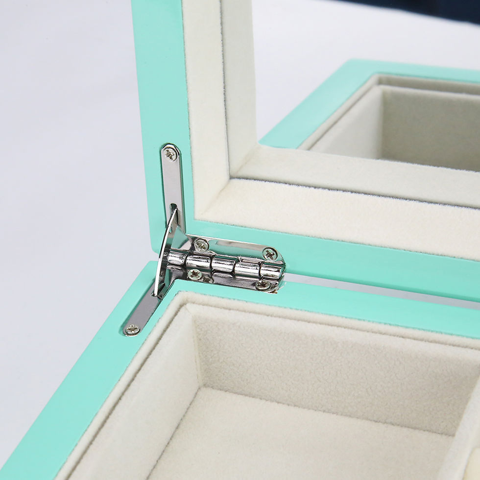 Thumbnail: BEAUDORA Wooden Jewelry Box Wood Jewellery Organizer with Large Mirror