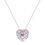 Thumbnail: SS925 Sterling Silver Fashion Heart Necklace Suspended Diamond