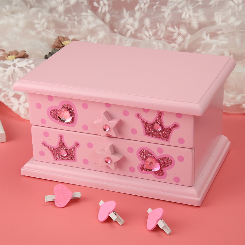 Thumbnail: BEAUDORA Jewelry Box Musical Ballerina Pink Princess Jewellery Organizer