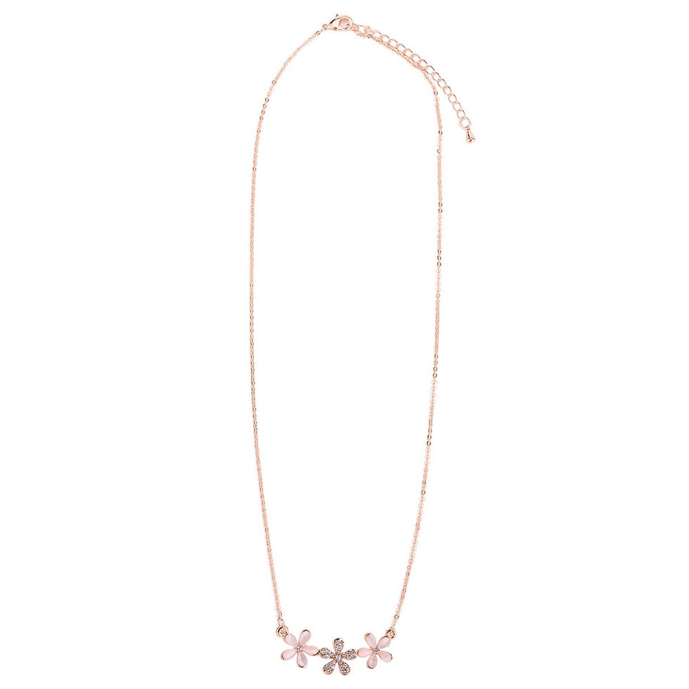 Thumbnail: Cherry Blossoms Pendant Fashion Chain Necklace