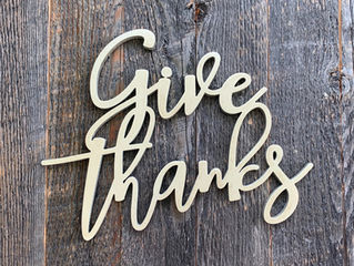 Giving Thanks: Part 2