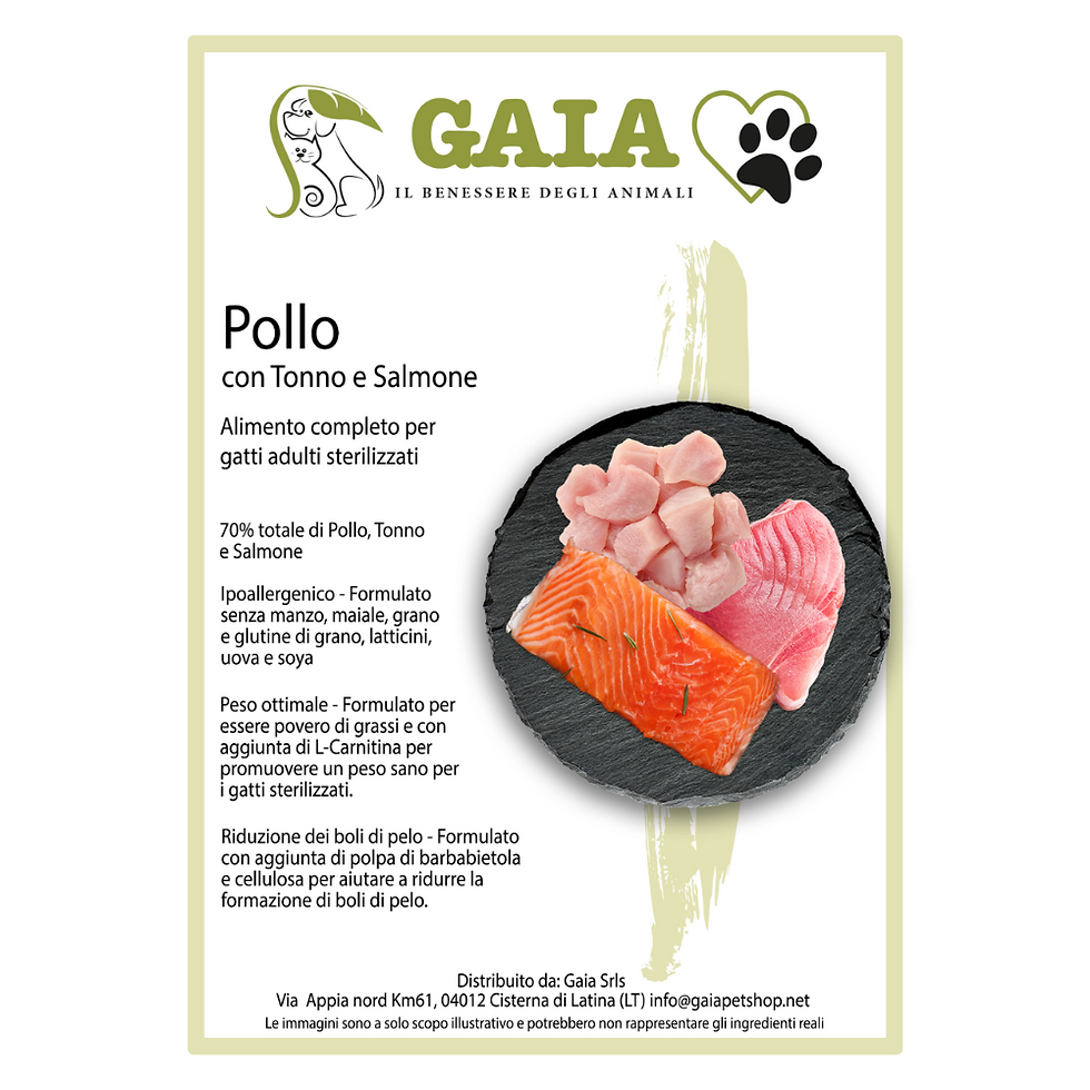 Crocchette Super Ultra Pollo con Tonno e Salmone (Sterilizzato)