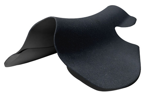 WINTEC FRONT HALF RISER COMFORT PAD - BLACK 12MM | scsaddlery