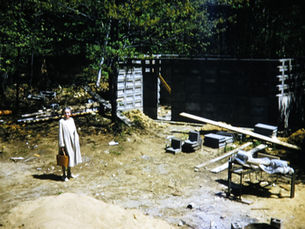 Mildred Kalil at the construction site