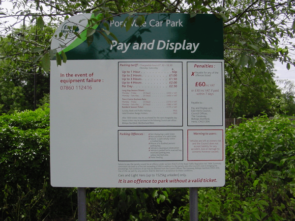 Car Park Sign