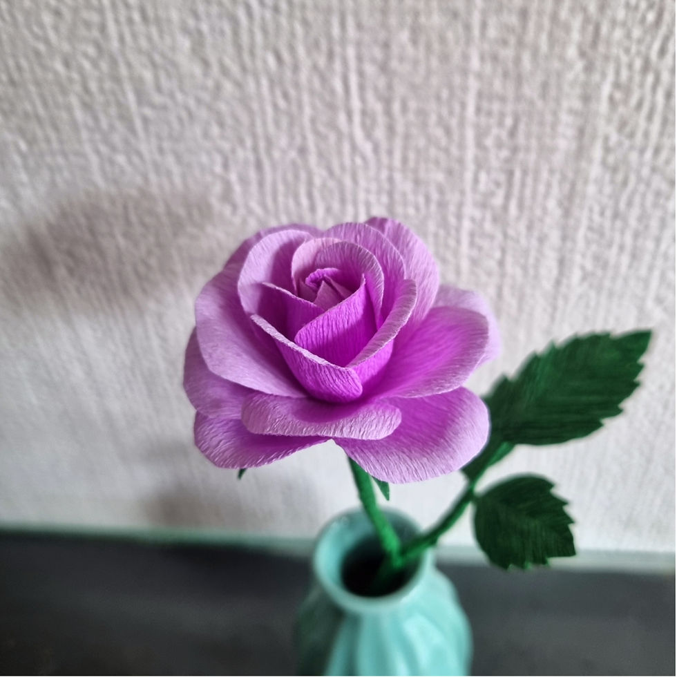 Mini Crepe Paper Rose
