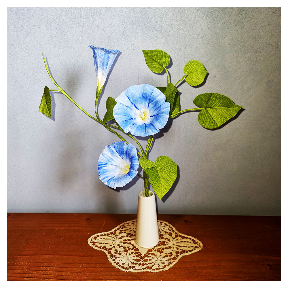 Crepe Paper Morning Glory Vine
