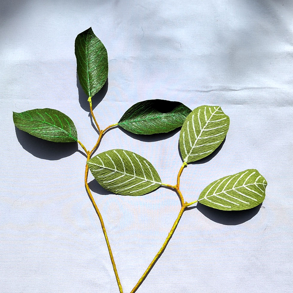 Crepe Paper Salal Leaves