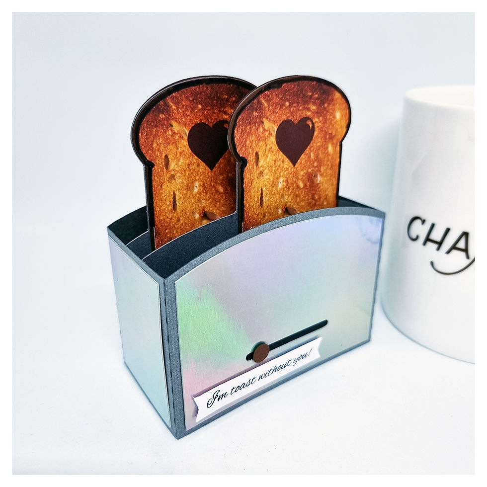 Toaster 3D Box Card Front