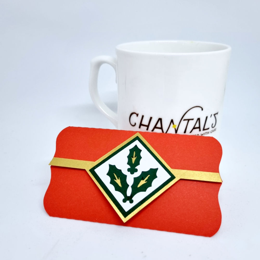 Holly Gift Card Holder Front