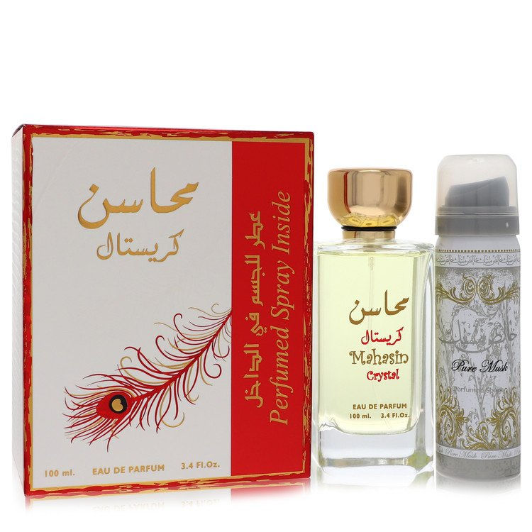 Lattafa Mahasin Crystal - 3.4 oz Eau De Parfum Spray with 1.7 oz Deodor… (Women)
