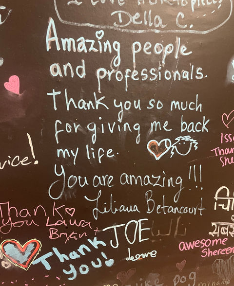 Paramount Rehab wall reviews