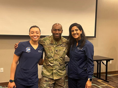 Paramount rehab photo with military member