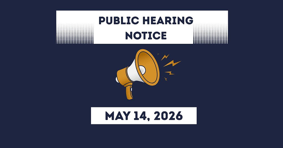 Public Hearing Notice - May 14