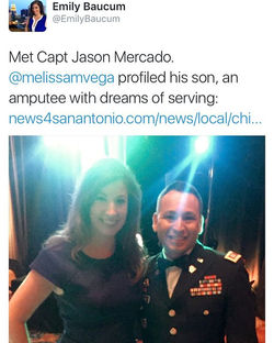 Ran into News 4 reporter Emily Baucom. She was our emcee at the #Armybirthdayball and is a great spe