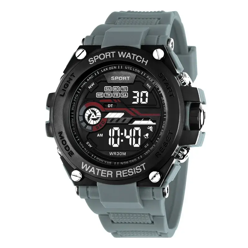 Thumbnail: YIKAZE Men's Sports Watch Waterproof Man Sport Watches Multifuction LED Digital 