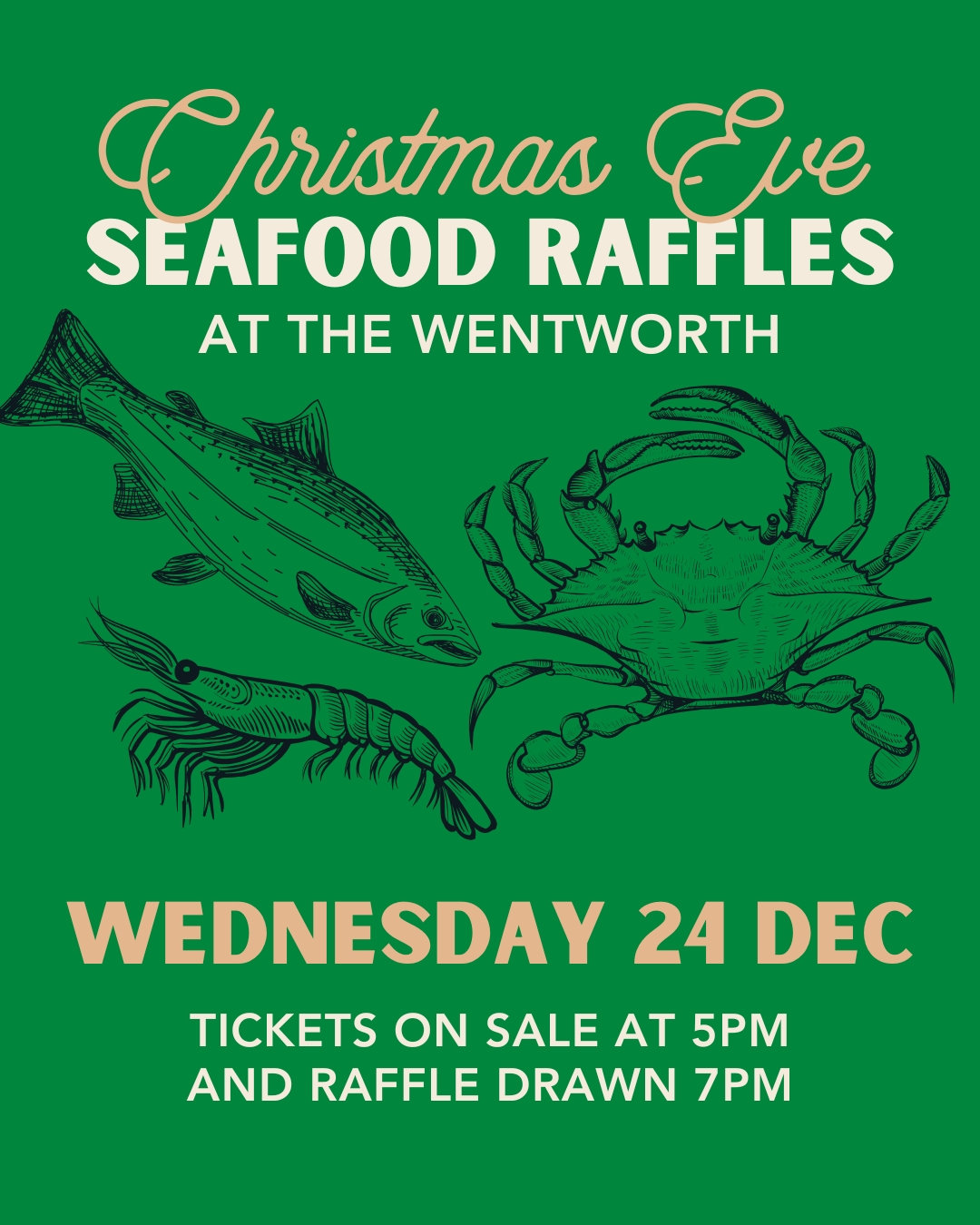 Australia Fish Raffle Xmas Eve Seafood Raffle | The Wentworth Orange