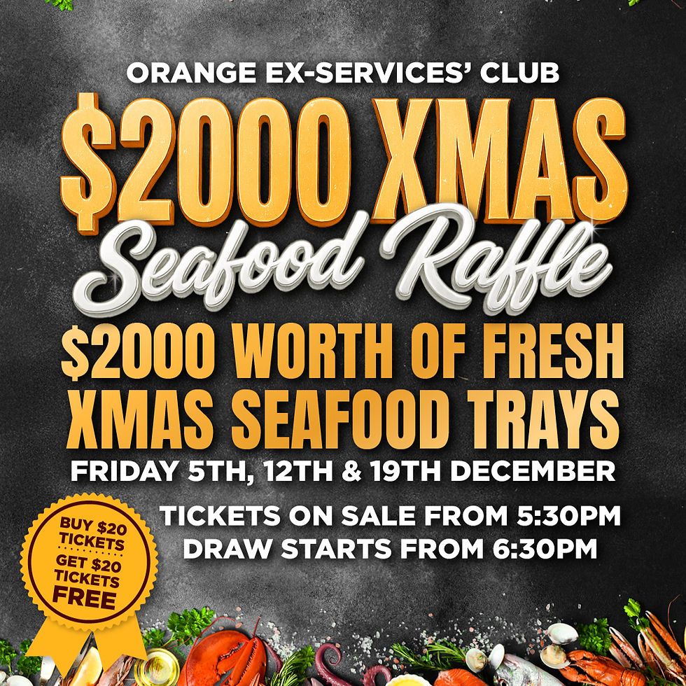 $2,000 Christmas Seafood Raffles