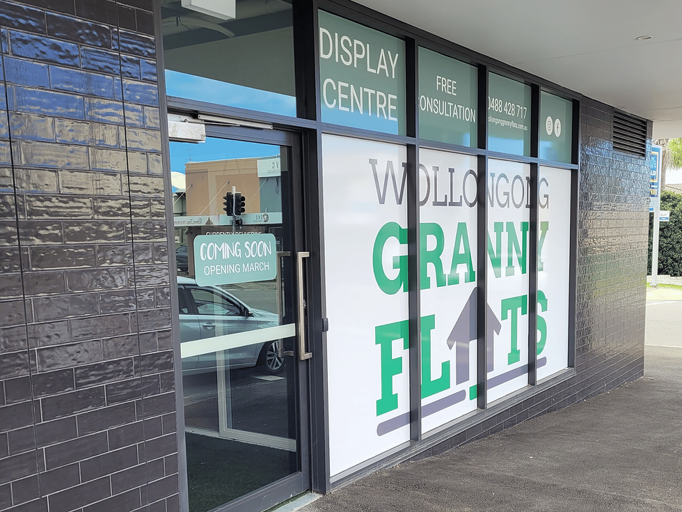 Wollongong Granny Flat Display Centre Entrance