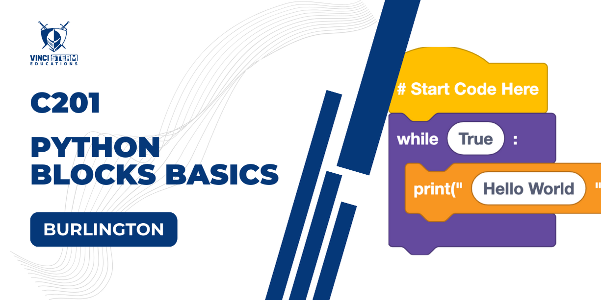 C201 - Python Blocks Basics - Sat - B | Vinci STEAM Edu