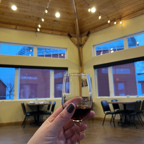 red wine in a wine glass staller estates winery whitewater wisconsin