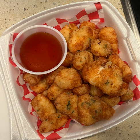 cheese curds at wyo dough cody wyoming